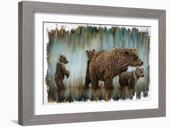 Mama Bear's Protection-Angela Bawden-Framed Art Print