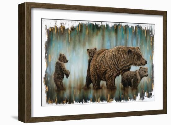 Mama Bear's Protection-Angela Bawden-Framed Art Print