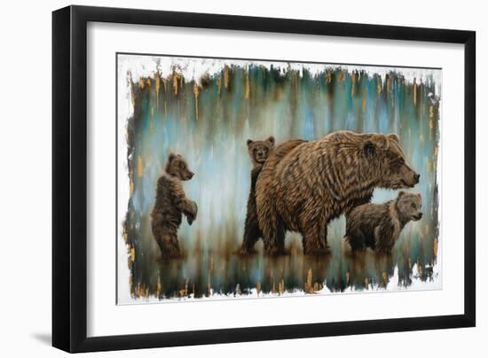 Mama Bear's Protection-Angela Bawden-Framed Art Print