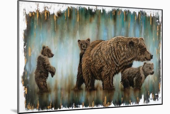 Mama Bear's Protection-Angela Bawden-Mounted Art Print