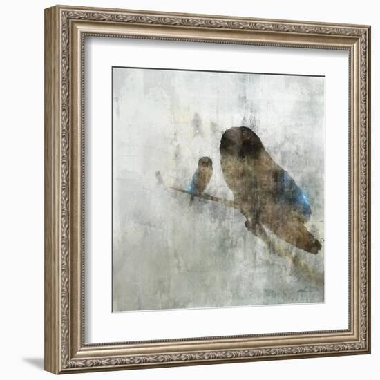 Mama Owl and Baby-Ken Roko-Framed Art Print