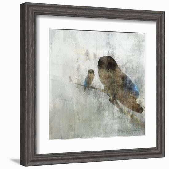 Mama Owl and Baby-Ken Roko-Framed Art Print