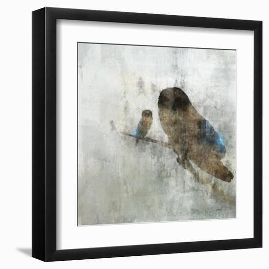 Mama Owl and Baby-Ken Roko-Framed Art Print
