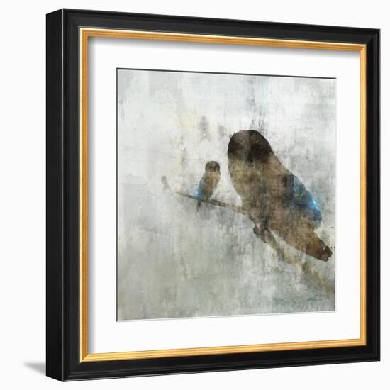 Mama Owl and Baby-Ken Roko-Framed Art Print