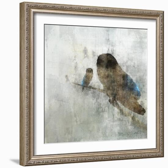Mama Owl and Baby-Ken Roko-Framed Art Print