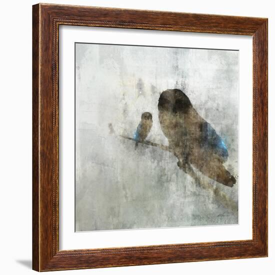 Mama Owl and Baby-Ken Roko-Framed Art Print