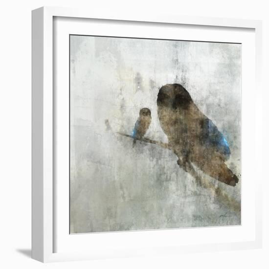 Mama Owl and Baby-Ken Roko-Framed Art Print