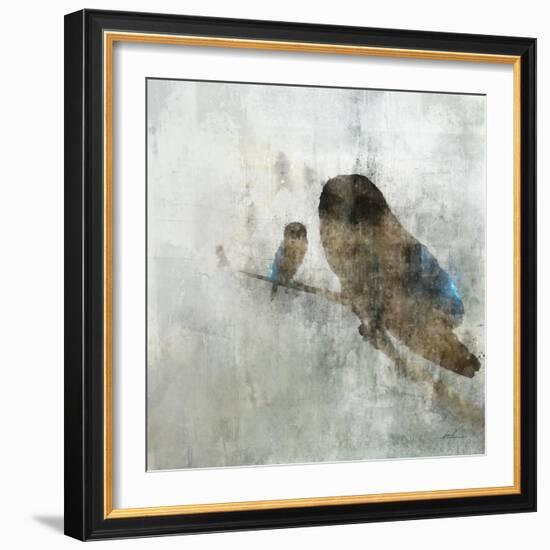 Mama Owl and Baby-Ken Roko-Framed Art Print