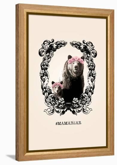 #MamaBear-null-Framed Stretched Canvas