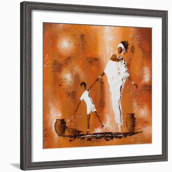 Maman et Moi II-Johanna-Framed Art Print