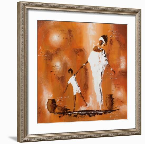 Maman et Moi II-Johanna-Framed Art Print