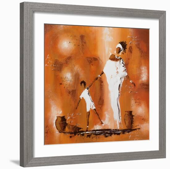 Maman et Moi II-Johanna-Framed Art Print