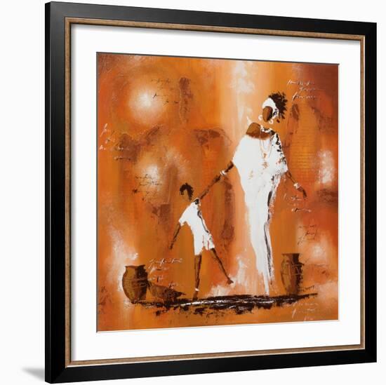 Maman et Moi II-Johanna-Framed Art Print