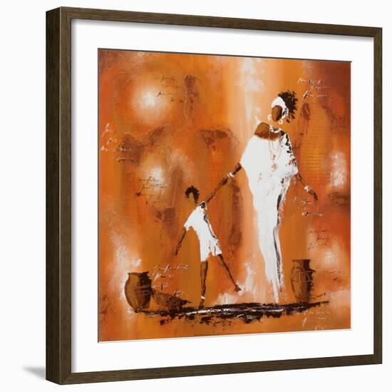 Maman et Moi II-Johanna-Framed Art Print