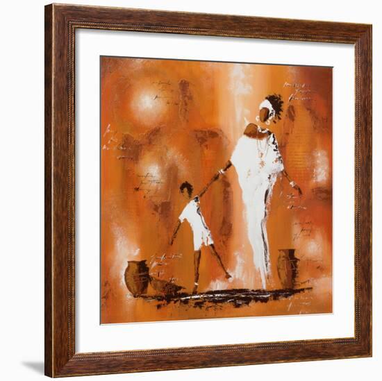 Maman et Moi II-Johanna-Framed Art Print