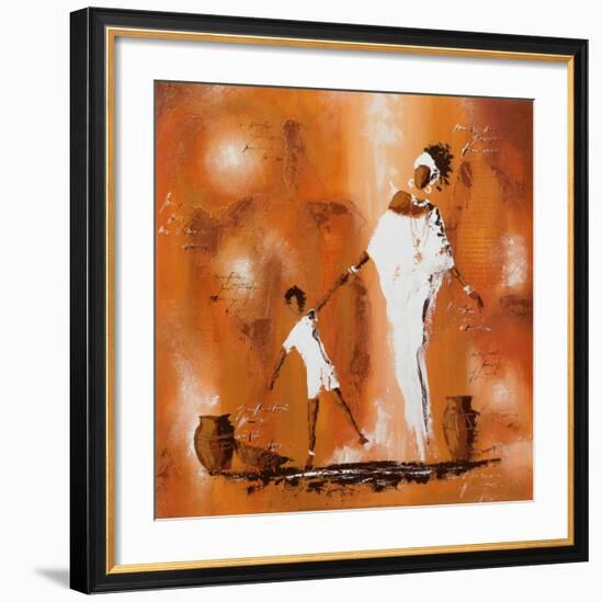 Maman et Moi II-Johanna-Framed Art Print