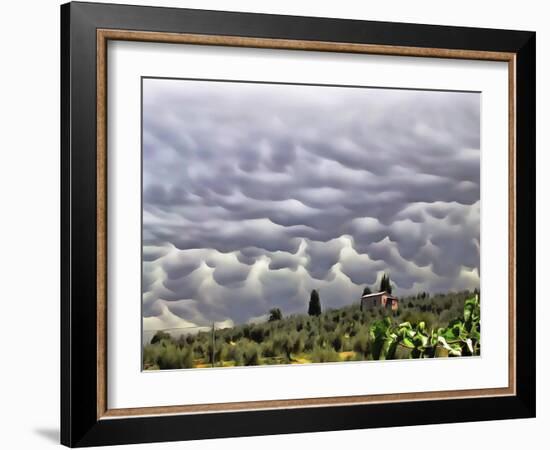 Mamatus Storm Clouds Over Paciano-Dorothy Berry-Lound-Framed Giclee Print