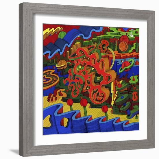 Mambo-Doodle-416-Howie Green-Framed Giclee Print