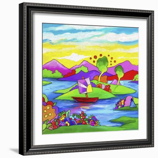 Mamboland Landscape-815-Howie Green-Framed Giclee Print