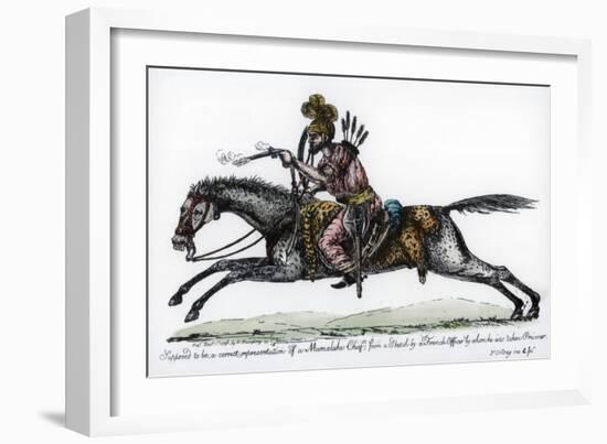 Mameluke Chief, 1798-James Gillray-Framed Giclee Print