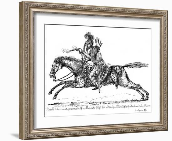 Mameluke Chief, 1798-James Gillray-Framed Giclee Print