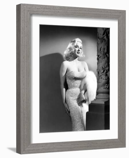 Mamie Van Doren- 1950s (b/w photo)-null-Framed Photo