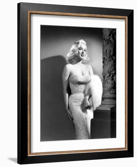 Mamie Van Doren- 1950s (b/w photo)-null-Framed Photo