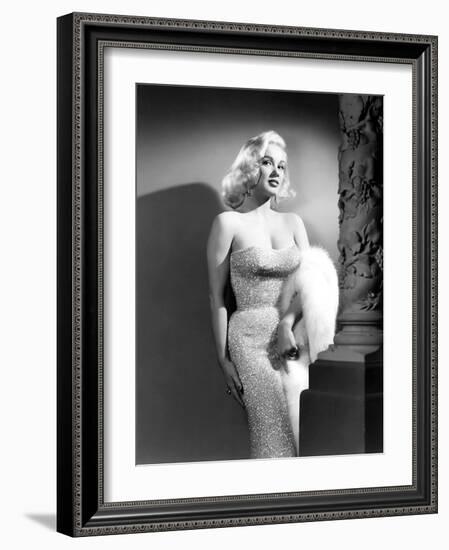 Mamie Van Doren- 1950s (b/w photo)-null-Framed Photo