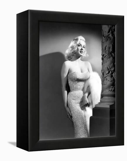 Mamie Van Doren- 1950s (b/w photo)-null-Framed Stretched Canvas