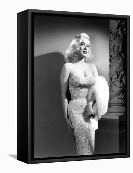 Mamie Van Doren- 1950s (b/w photo)-null-Framed Stretched Canvas