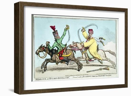 Mamlouk Et Hussard Republicain-James Gillray-Framed Giclee Print