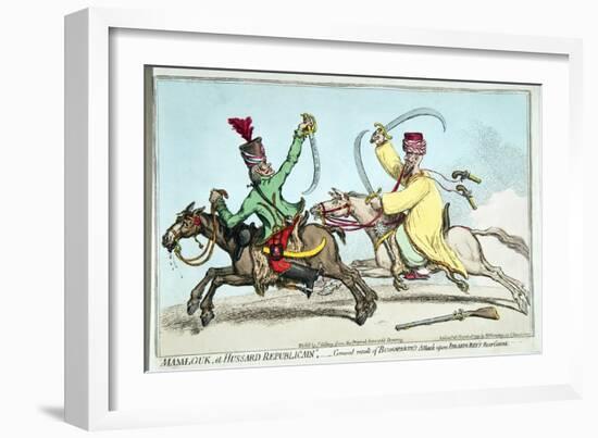 Mamlouk Et Hussard Republicain-James Gillray-Framed Giclee Print