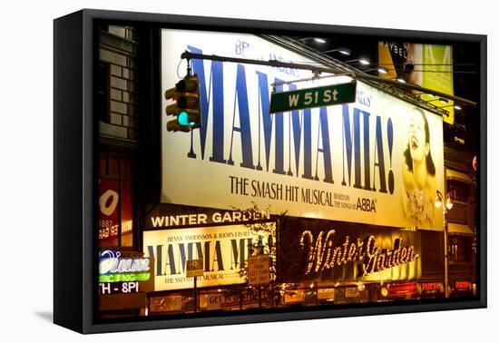 Mamma Mia - the musical - Times Square - Manhattan - New York City - United States-Philippe Hugonnard-Framed Premier Image Canvas