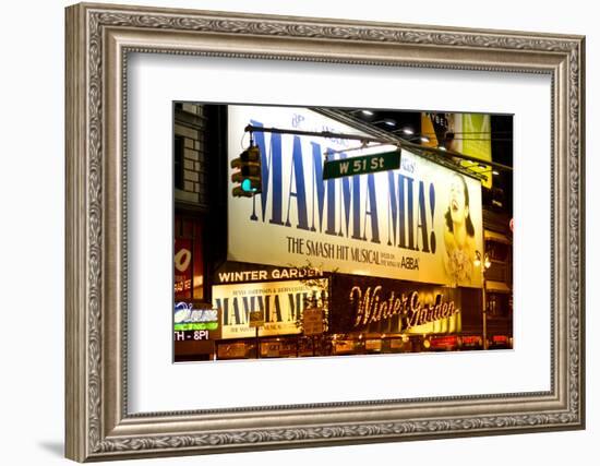 Mamma Mia - the musical - Times Square - Manhattan - New York City - United States-Philippe Hugonnard-Framed Photographic Print