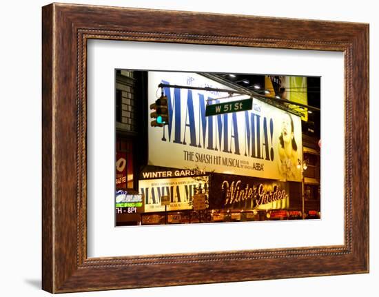 Mamma Mia - the musical - Times Square - Manhattan - New York City - United States-Philippe Hugonnard-Framed Photographic Print