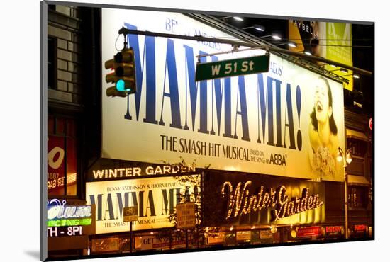 Mamma Mia - the musical - Times Square - Manhattan - New York City - United States-Philippe Hugonnard-Mounted Photographic Print