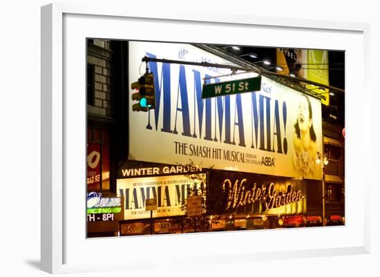 Mamma Mia - the musical - Times Square - Manhattan - New York City - United States-Philippe Hugonnard-Framed Photographic Print