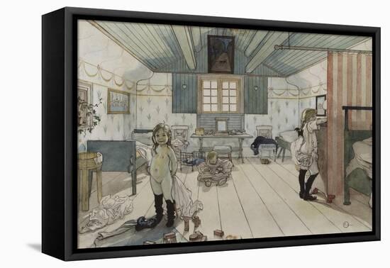 Mamma's and the Small Girl's Room, from 'A Home' series, c.1895-Carl Larsson-Framed Premier Image Canvas