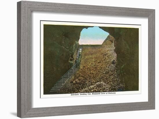 Mammoth Cave Entrance Looking Out-null-Framed Art Print