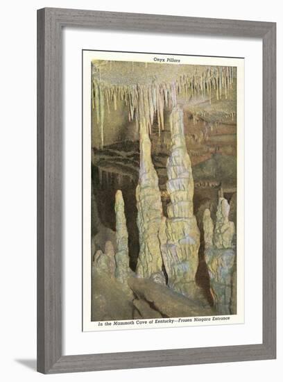 Mammoth Cave, Frozen Niagara Entrance-null-Framed Art Print