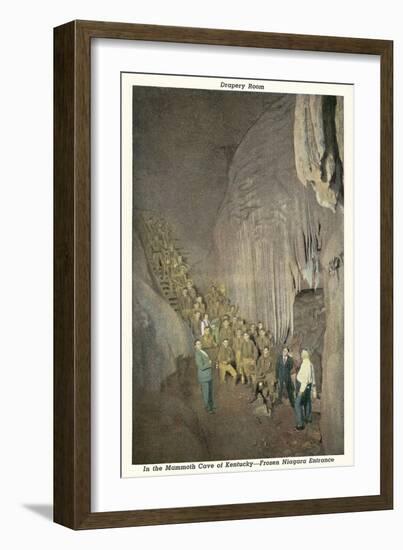 Mammoth Cave, Frozen Niagara Entrance-null-Framed Art Print