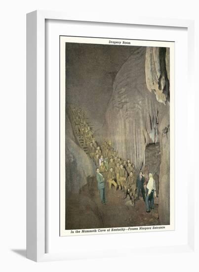 Mammoth Cave, Frozen Niagara Entrance-null-Framed Art Print