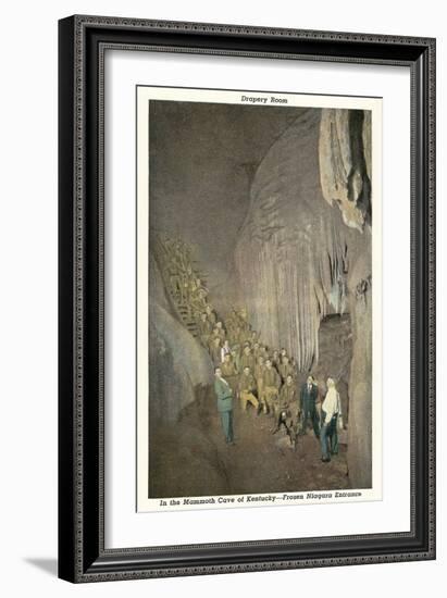 Mammoth Cave, Frozen Niagara Entrance-null-Framed Art Print