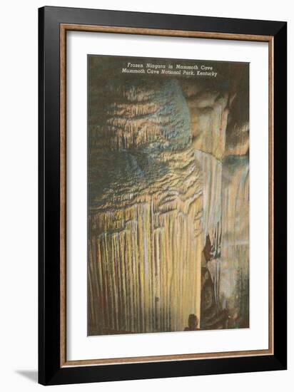 Mammoth Cave, Frozen Niagara Entrance-null-Framed Art Print