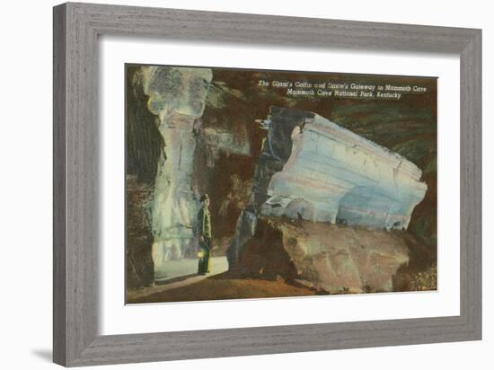 Mammoth Cave, Giant's Coffin-null-Framed Art Print