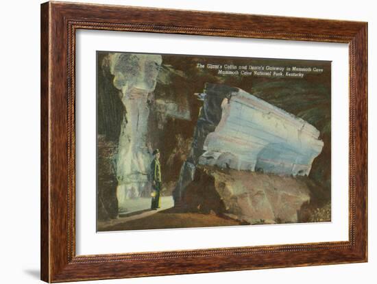 Mammoth Cave, Giant's Coffin-null-Framed Art Print