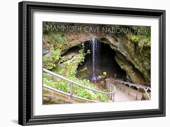 Mammoth Cave, Kentucky - Cave Entrance 1-Lantern Press-Framed Art Print