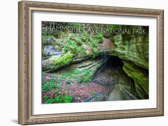 Mammoth Cave, Kentucky - Cave Entrance 2-Lantern Press-Framed Art Print