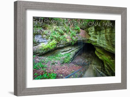 Mammoth Cave, Kentucky - Cave Entrance 2-Lantern Press-Framed Art Print