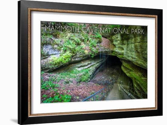 Mammoth Cave, Kentucky - Cave Entrance 2-Lantern Press-Framed Art Print